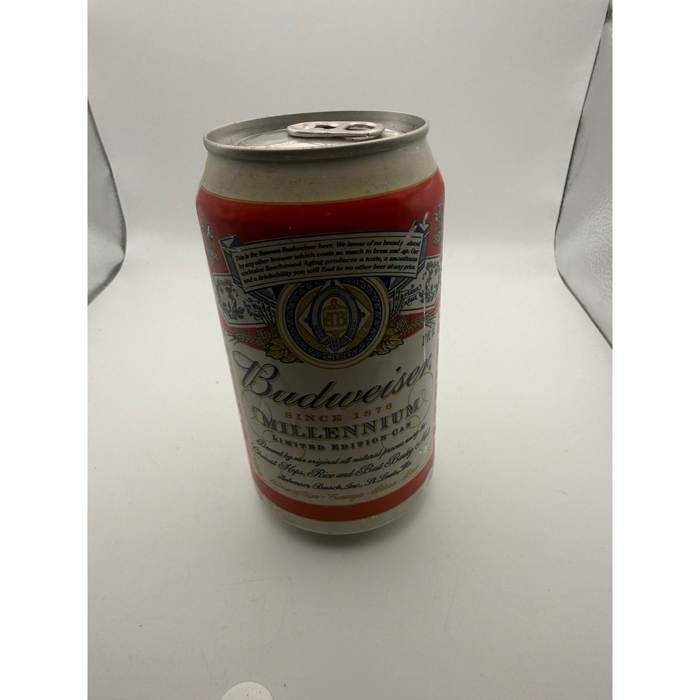 Budweiser Millennium 12oz Can Unopened 1999 Y2K Limited Edition Collectible